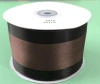 Item No. 1074 Christmas Gift Packaging Decoration DIY Coffee-colored double-sided Wire Webbed 6.3cm details Picture